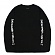 BASIC LOGO FOAMING PRINTING LONG SLEEVE - BLACK
