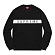 Logo Stripe Pique Crewneck - Black