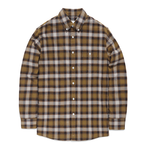 OMBRE CHECK SHIRTS FA [YELLOW](FAVS03)