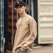 TAKE A TIME SWEATSHIRTS-BEIGE