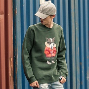 CLASSIC LAYDOG SWEATSHIRTS-HUNTER GREEN