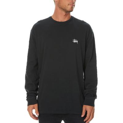 BASIC STUSSY LS TEE-BLACK/WHT