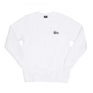 BASIC LOGO APP. CREW-WHITE(purpleⓒ)