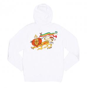 IRIE LION HOOD-WHITE