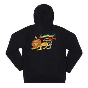 IRIE LION HOOD-BLACK
