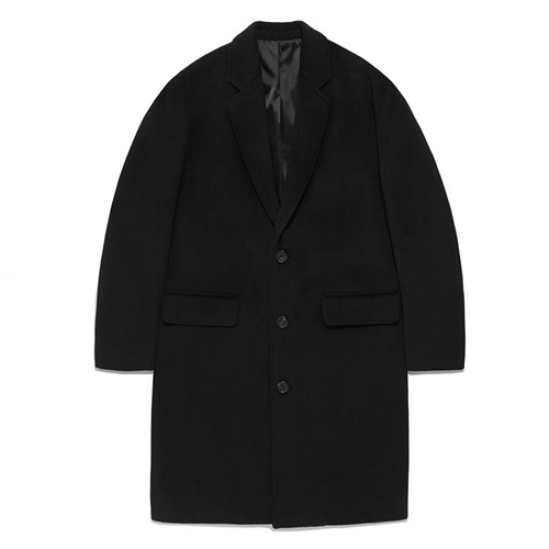 OVERSIZE CHESTERFIELD COAT FA [BLACK](FAVJ01)