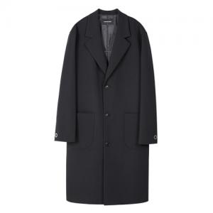 UNISEX SANTOS OVERSIZED COAT awa056 - BLACK