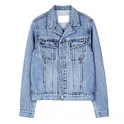 UNISEX SMITH DENIM JACKET TYPE2 awa055 - BLUE