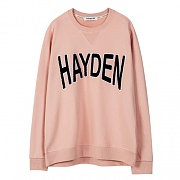 UNISEX APPLIQUE NAME SWEATSHIRT atb101 - PINK