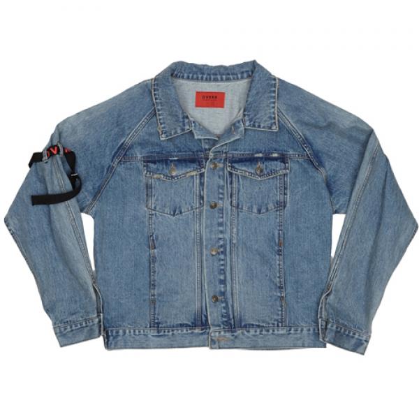 OVR16E2002-ESSAY.2 BELT WASHING DENIM JACKET