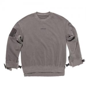 OVR16T1006-TOME.1 VELCRO PIGMENT GRAY SWEATSHIRTS