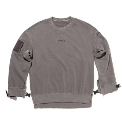 OVR16T1006-TOME.1 VELCRO PIGMENT GRAY SWEATSHIRTS