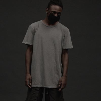 OVR16T1020-TOME.1 PIGMENT LONG LAYERED GRAY LONG TEE