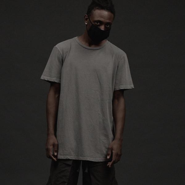 OVR16T1020-TOME.1 PIGMENT LONG LAYERED GRAY LONG TEE