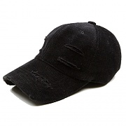 OVR16T3012-TOME.3 DAMAGE CORDUROY BLACK BALLCAP
