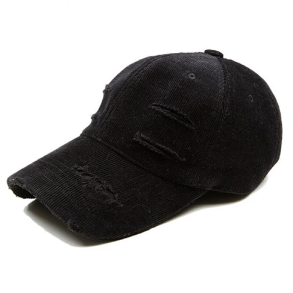 OVR16T3012-TOME.3 DAMAGE CORDUROY BLACK BALLCAP