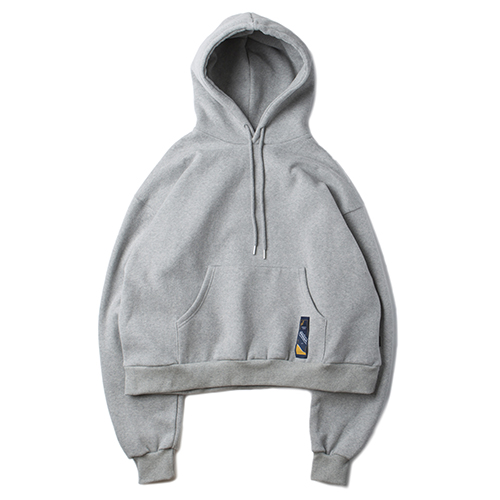 [ROMANTIC CROWN] STANDARD DROP SHOULDER WIDE HOODIE_GRAY