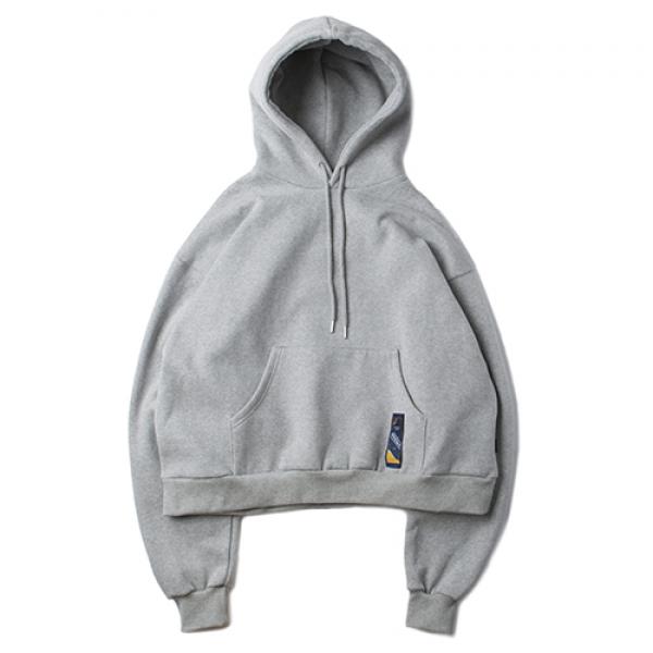 [ROMANTIC CROWN] STANDARD DROP SHOULDER WIDE HOODIE_GRAY