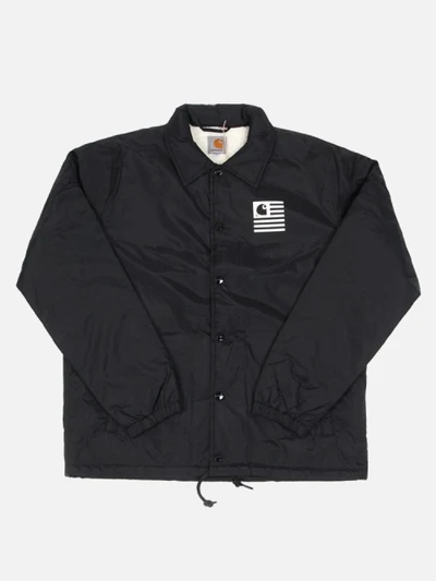 (I021523) STATE PILE COACH JACKET-BLACK