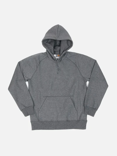 (I015897) HOODED CHASE SWEATSHIRT-DARK GREY HEATHER