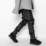 2016FW TWIST JOGGER PANTS COATED BLACK