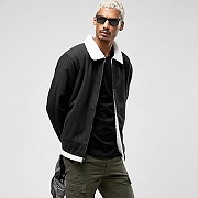 WOOL B-10 JACKET-BLACK(wht)