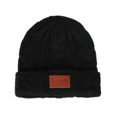 MATTHEW CABLE BEANIE-BLACK