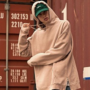 PIGMENT OVERSIZE HOODIE-TAN