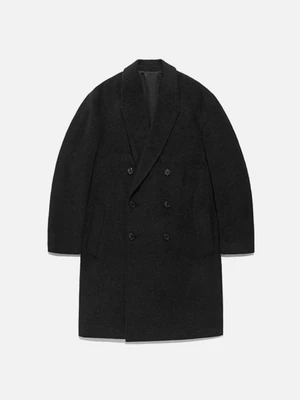 OVERSIZE DOUBLE CHESTERFIELD COAT FA [DARK GREY](FAVJ08)