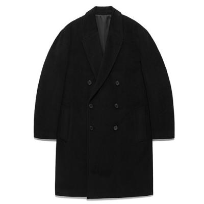 OVERSIZE DOUBLE CHESTERFIELD COAT FA [BLACK](FAVJ08)