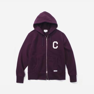 FW C LOGO HOODIE ZIPUP-PURPLE
