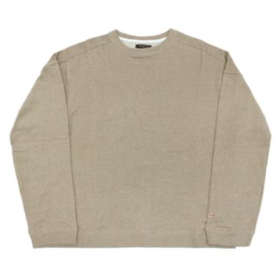 BASIC OVERSIZED CREWNECK SWEATSHIRTS - BEIGE