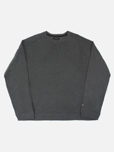 [NAMEOUT] BASIC OVERSIZED CREWNECK SWEATSHIRTS - CHARCOAL