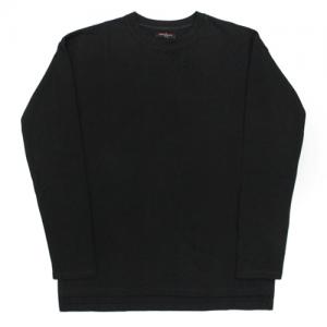 [NAMEOUT] BASIC OVERSIZED SLEEVE T - BLACK