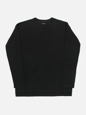 [NAMEOUT] BASIC OVERSIZED SLEEVE T - BLACK