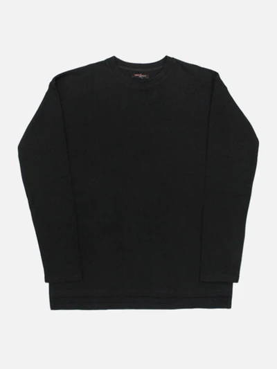 [NAMEOUT] BASIC OVERSIZED SLEEVE T - BLACK