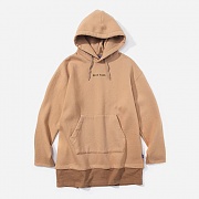 LAYERED REBEL YOUTH HOODIE-BEIGE