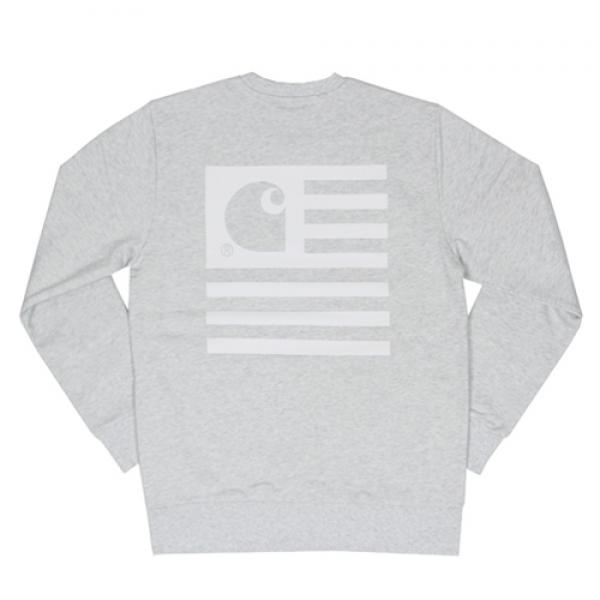 (I019966)STATE FLAG SWEATSHIRT-ASH HEATHER