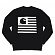 (I019966) STATE FLAG SWEATSHIRT-BLK/WHT
