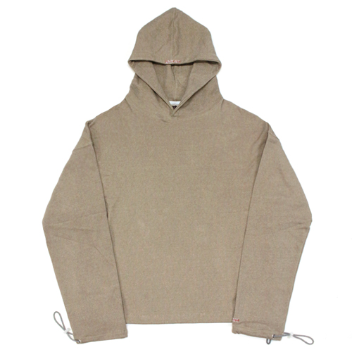 CROPPED HOODY - BEIGE