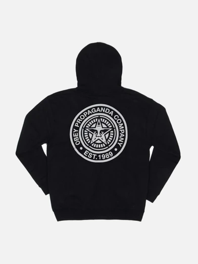 (111731201)OBEY PROPAGANDA COMPANY HOOD-BLK
