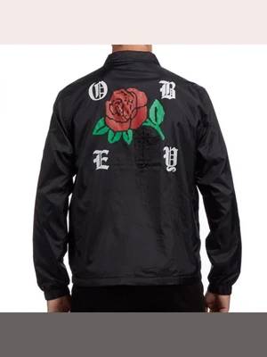 (121800237)SPIDER ROSE GRAPHIC JKT-BLK