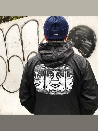 (126241290)CHANNEL ZERO HOODED COACHES JACKET-BLK