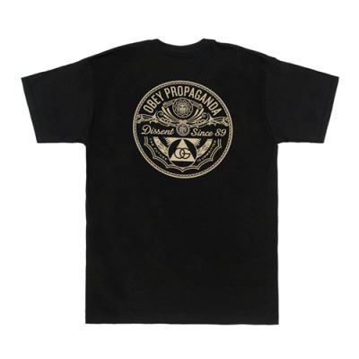 (163081339)PYRAMID OF DISSENT TEE-BLK