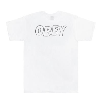 (163081319)OBEY LO-FI  TEE-WHT