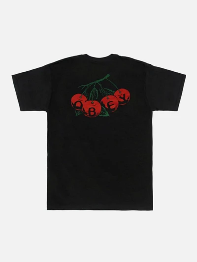 (163081220)CHERRIES TEE-BLK