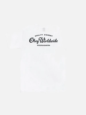 (163081303)QUALITY DISSENT PRPGNDA TEE-WHT