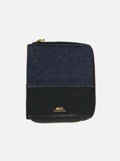 (100310093)GENTRY DENIM ZIP AROUND WALLET-BLK