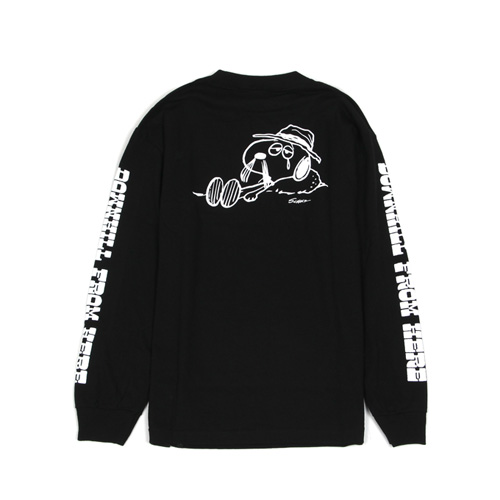 SPIKE DOWNHILL L/S TEE-BLK