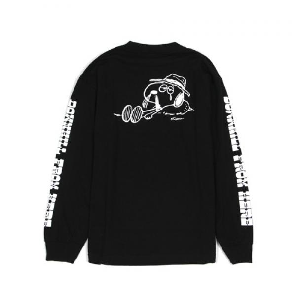 SPIKE DOWNHILL L/S TEE-BLK